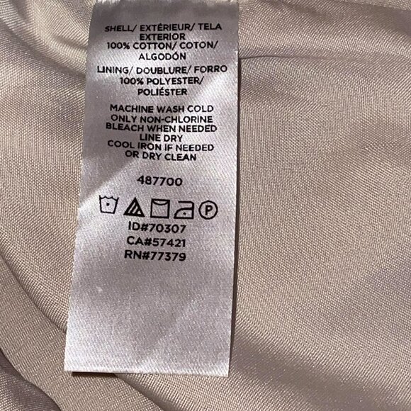 Ann Taylor Factory Khaki Tan Beige‎ Faux Wrap Skirt with Tie Belt Size 16 - Picture 6 of 8